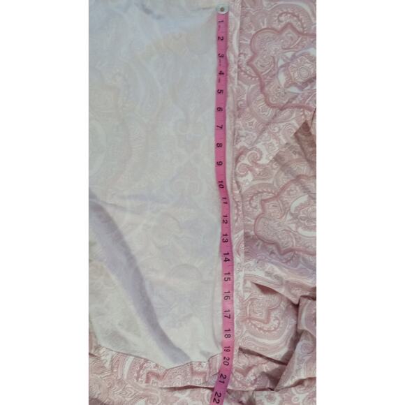 Ralph Lauren RLL Red White Paisley Medallion King Sheet Set Cotton Flaw - Picture 8 of 12